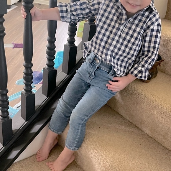 Crewcuts Girls Anywhere Jeans LOT OF 2 in Dark Wash and Light Wash Size 4 - Picture 3 of 14